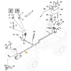 CABLAGGIO PCH CON FRIZIONE ORIGINALE STIGA - 187040333/0