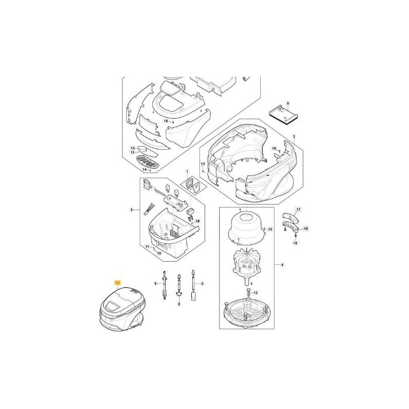 MOTEUR 60V STIGA TRACTION ÉLECTRIQUE ORIGINAL STIGA - 381270012/1