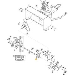ORIGINAL STIGA SNOW BLADE GEAR BOX - 1319-1968-01