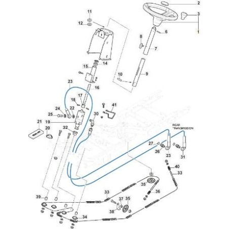 VOLANTE PFM NERO C/PLACCA STIGA ORIGINALE STIGA - 337961200/0 | Newgardenstore.eu