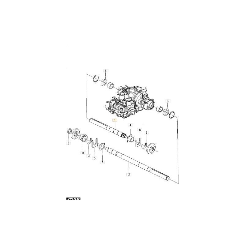 ORIGINAL STIGA-ACHSE – 1139-1433-01