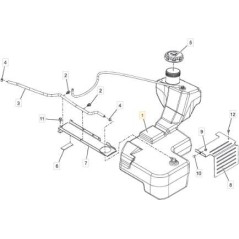 ASSIEME SERBATOIO CARBURANTE ORIGINALE STIGA - 118830774/0 | Newgardenstore.eu