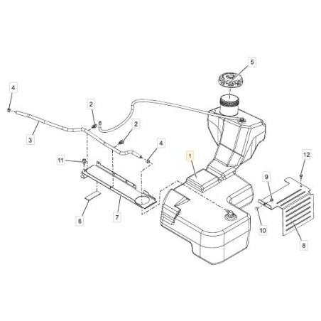 ASSIEME SERBATOIO CARBURANTE ORIGINALE STIGA - 118830774/0 | Newgardenstore.eu