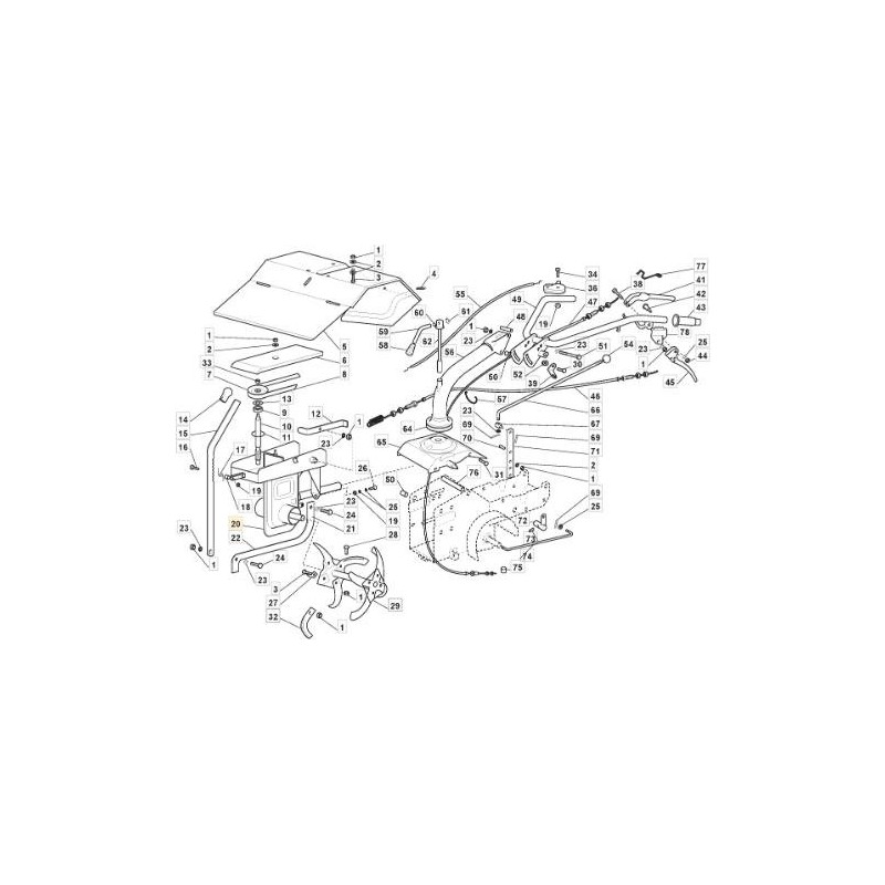 ORIGINAL STIGA WHITE CUTTER FRAME - 118800075/0