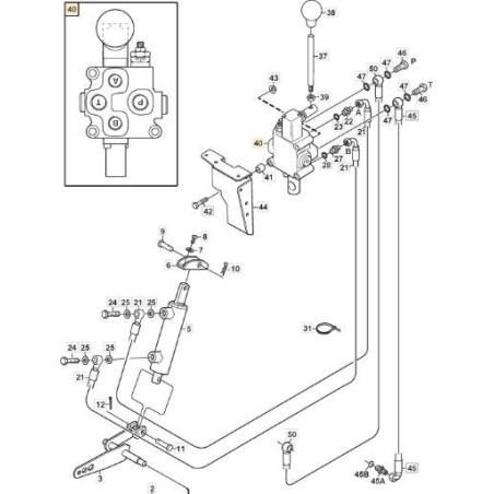 HYDR. VALVE ORIGINAL STIGA PLAQUE DE LEVAGE - 1134-7743-01 | Newgardenstore.eu