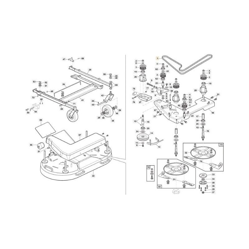 CINGHIA DENTATA GT2 2400 8MGT 30 ORIGINALE STIGA - 118830013/0