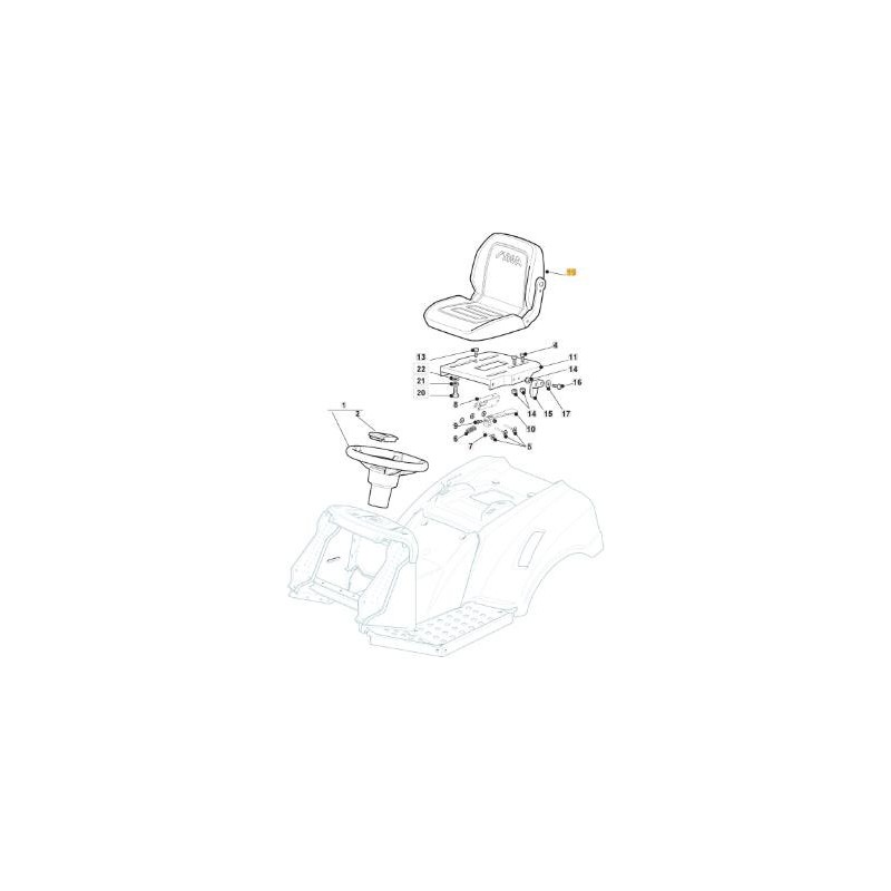 STIGA NJ NIEDRIGER SITZ ORIGINAL STIGA - 125722481/0