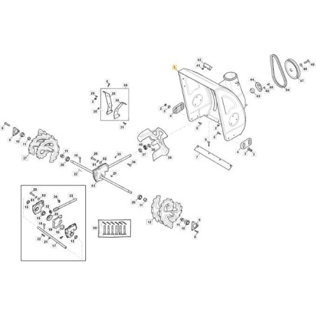 SCHWARZER SCHRAUBENKARTON - AS56P ORIGINAL STIGA - 118820232/1 | Newgardenstore.eu