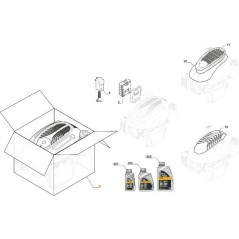 Motor completo para cortacésped STIGA WBE200LS COMBI TWINCLIP 118552525/0 | Newgardenstore.eu