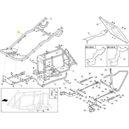 AUSSENRAHMEN VRN GRAU ORIGINAL STIGA - 118830719/0 | Newgardenstore.eu