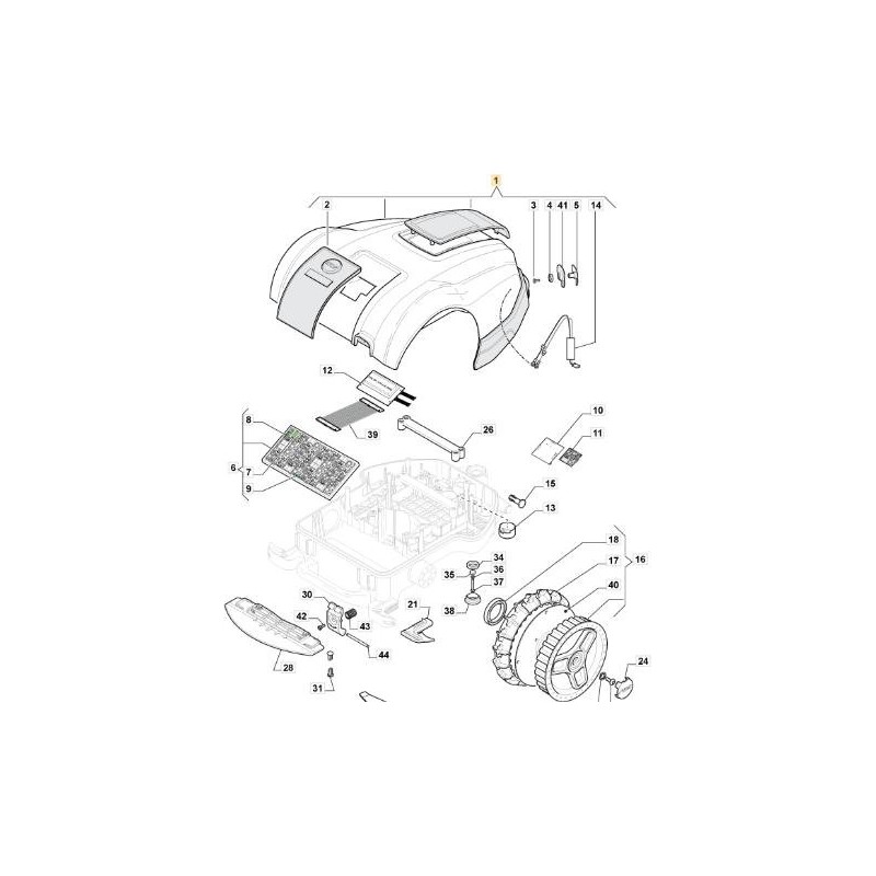 ENSEMBLE BOUCHON AUTOCLIP 223 ORIGINAL STIGA - 112600236/0