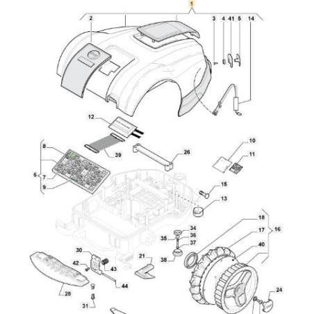 AUTOCLIP CAP ASSEMBLY 223 ORIGINAL STIGA - 112600236/0 | Newgardenstore.eu