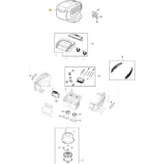 CABEZAL 48V STIGA 700 SER. PULSADOR MONO STIGA ORIGINAL - 381270021/0