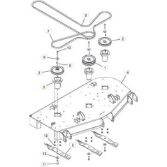 ORIGINAL STIGA BLADE SHAFT - 118830808/0 | Newgardenstore.eu