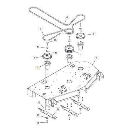 ARBRE DE LAME ORIGINAL STIGA - 118830808/0 | Newgardenstore.eu