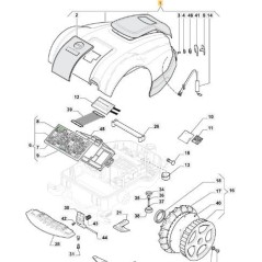 MONTAJE DE CARCASA MOUNTFIELD MTF500 ORIGINAL STIGA - 112600356/0