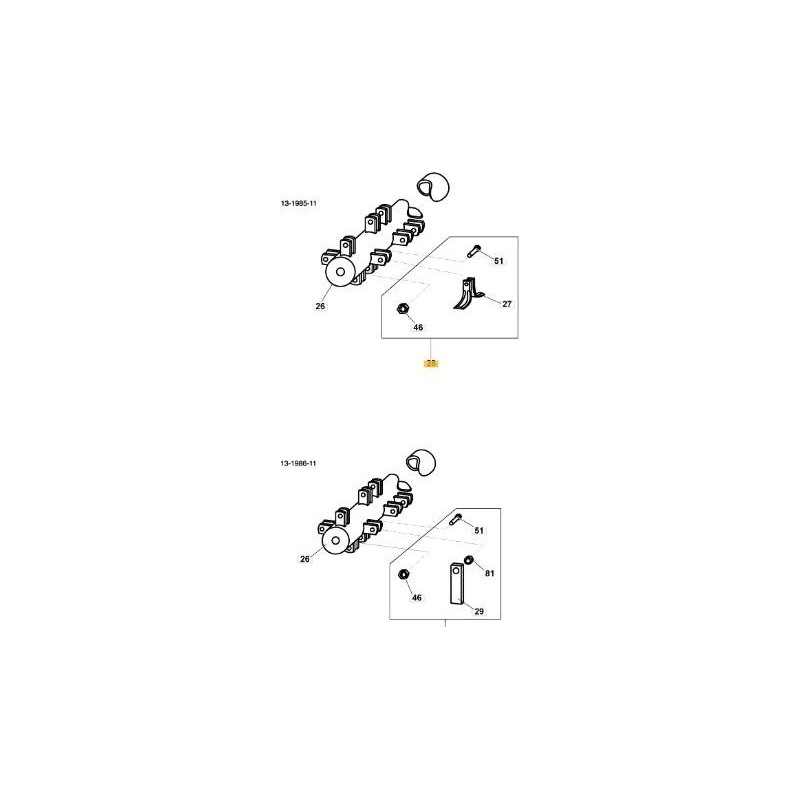 KIT 104 CUCHILLOS PICADORES STIGA ORIGINALES - 1319-1772-01