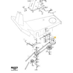PULEGGIA CINGHIA MOTORE ORIGINALE STIGA - 1134-1633-01 | Newgardenstore.eu