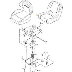 ASIENTO ORIGINAL STIGA CASTELGARDEN - 1134-5534-01 | Newgardenstore.eu