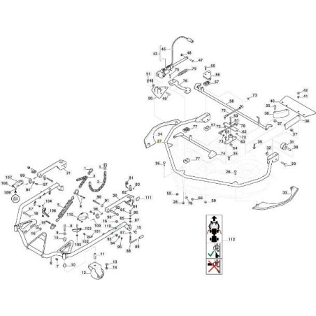 PROTECTION TUBE PLAT 110 ASTR. GRIS. ORIGINAL STIGA - 387869253/0 | Newgardenstore.eu