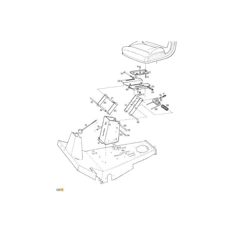 ASIENTO STIGA ORIGINAL - 1134-2541-01