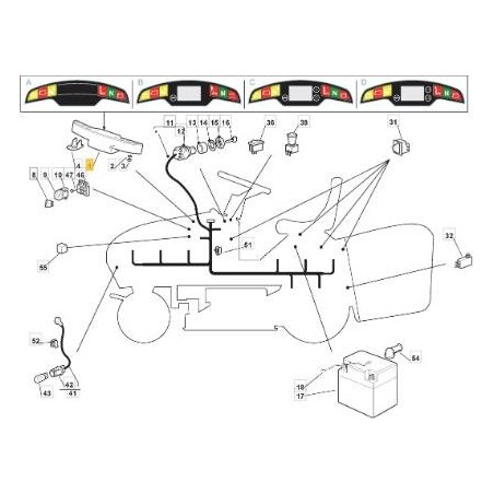 ÁRBOL AREADOR MÓVIL STIGA ORIGINAL - 1319-1704-01 | Newgardenstore.eu
