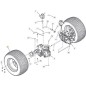 ORIGINAL STIGA 22 Inch WHEEL ASSEMBLY - 118830794/1