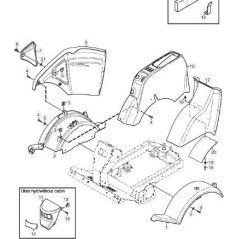 PARAFANGO ANTERIORE SN ORIGINALE STIGA - 1135-2501-01