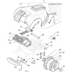 GRUPPO CALOTTA AUTOCLIP M7 ORIGINALE STIGA - 112600375/0 | Newgardenstore.eu