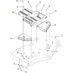 PROTECTION, COURROIE PLATE ORIGINALE STIGA - 118830952/0