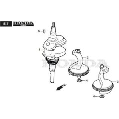 ORIGINAL STIGA CRANKSHAFT - 118551802/0