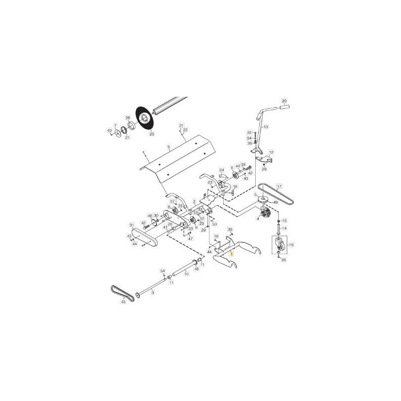 TELAIO DI SUPPORTO ORIGINALE STIGA - 118890298/0