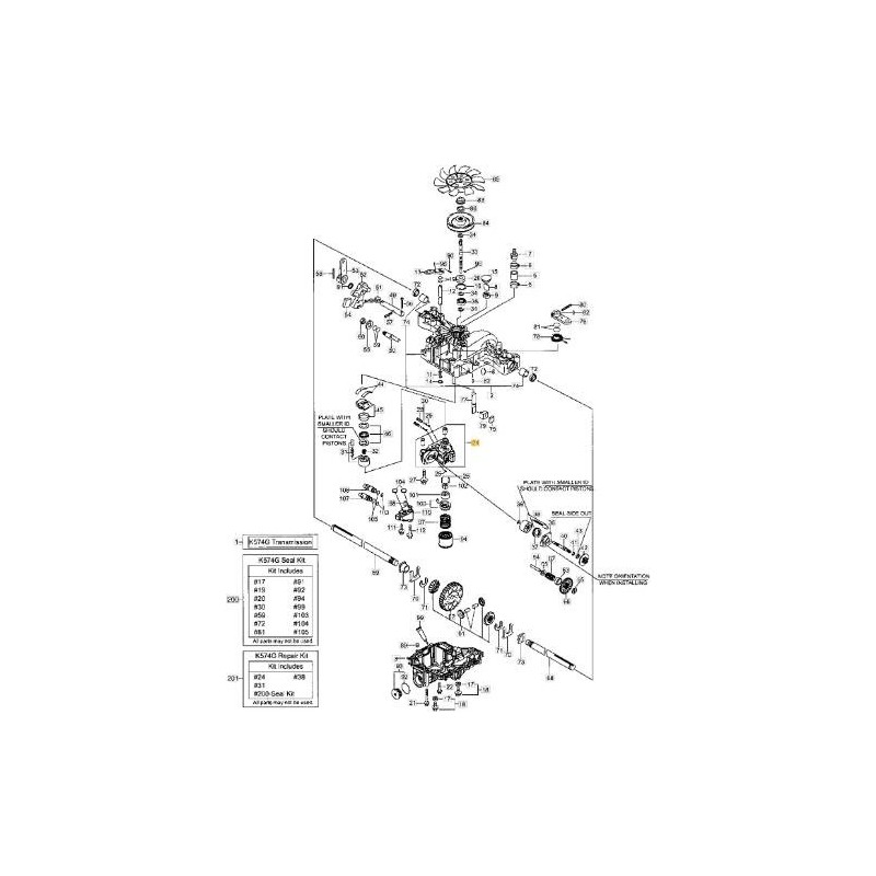 BOÎTIER CENTRAL ORIGINAL STIGA - 1139-1487-01