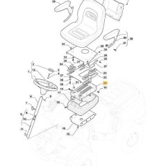 AUFHÄNGUNGEN. ORIGINAL STIGA PFM SITZ – 387754201/3