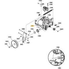 TRANSMISSION COMPLÈTE ORIGINALE STIGA - 1812-2508-01 | Newgardenstore.eu
