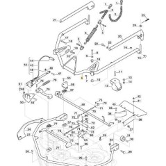 FLACHES STOSSFÄNGERROHR 110/125 ASTRALGRAU ORIGINAL STIGA - 387869381/0