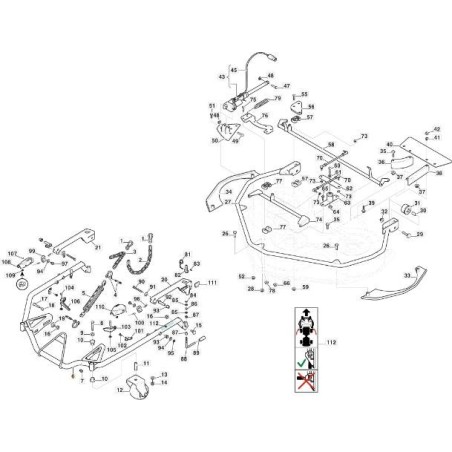 TUBO TELAIO PIATTO 110/125QF VNGA ORIGINALE STIGA - 387869269/0 | Newgardenstore.eu