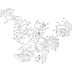 TELAIO POSTERIORE PFM VNN ORIGINALE STIGA - 387800005/1 | Newgardenstore.eu