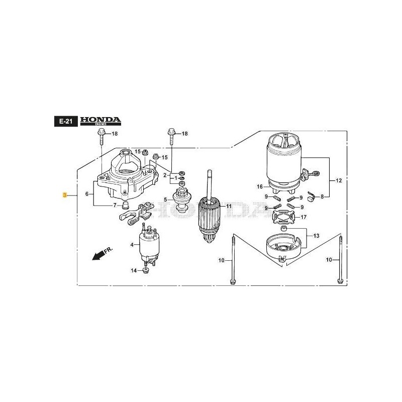 ORIGINAL STIGA STARTER MOTOR ASSEMBLY - 118552490/0