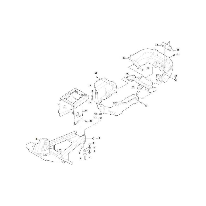 CADRE AVANT PKEL VNN ORIGINAL STIGA - 387800047/0