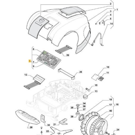 CARTE MÈRE AC 225S (L30 brushless) ORIGINAL STIGA - 112600144/1 | Newgardenstore.eu