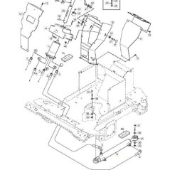 ZYLINDER MIT KOLBEN Ø 50mm L-453,5mm x ST ORIGINAL STIGA - 1135-2808-01 | Newgardenstore.eu