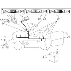 WIRING HARNESS TC2000 LUXURY 05/06 ORIGINAL STIGA - 182040137/0 | Newgardenstore.eu