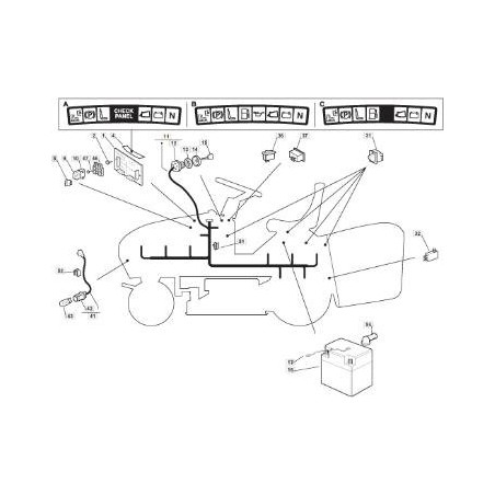 WIRING HARNESS TC2000 LUXURY 05/06 ORIGINAL STIGA - 182040137/0 | Newgardenstore.eu
