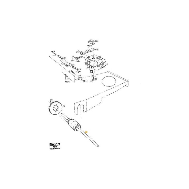ORIGINAL STIGA DIFFERENTIAL - 1134-1694-04