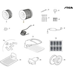 ORIGINAL STIGA cable reel 1,000 m - 1127-0003-01 | Newgardenstore.eu
