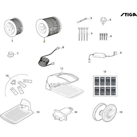 ORIGINAL STIGA cable reel 1,000 m - 1127-0003-01 | Newgardenstore.eu