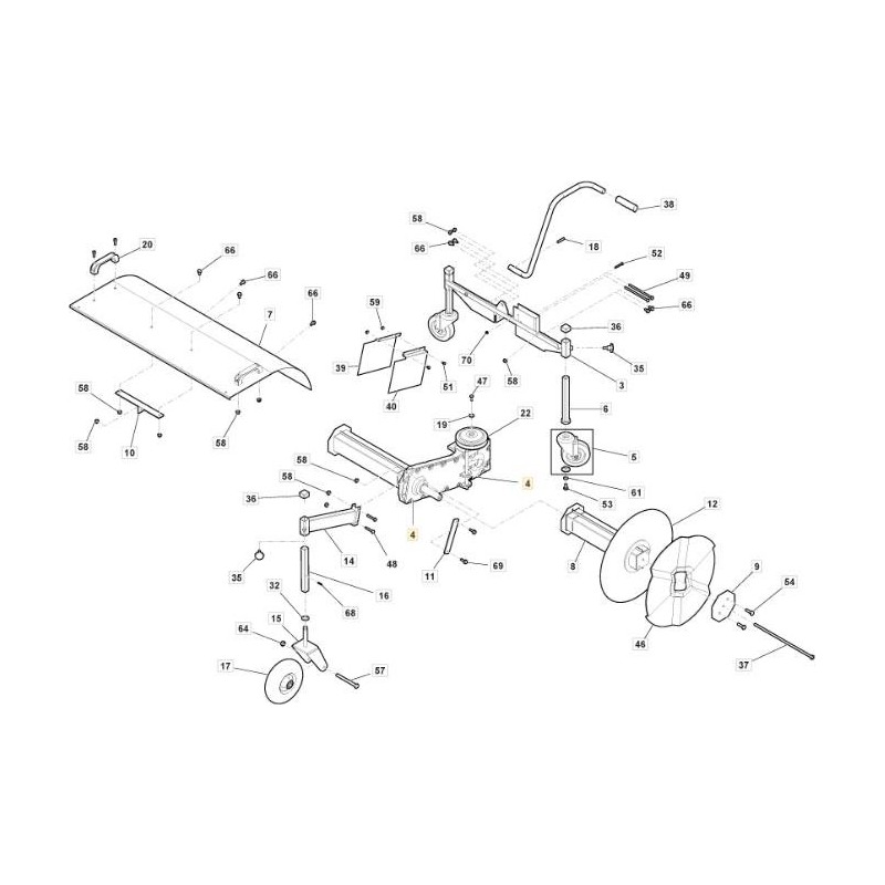 TRANSMISSION ORIGINALE POUR BALAYEUSE STIGA - 1319-1952-01