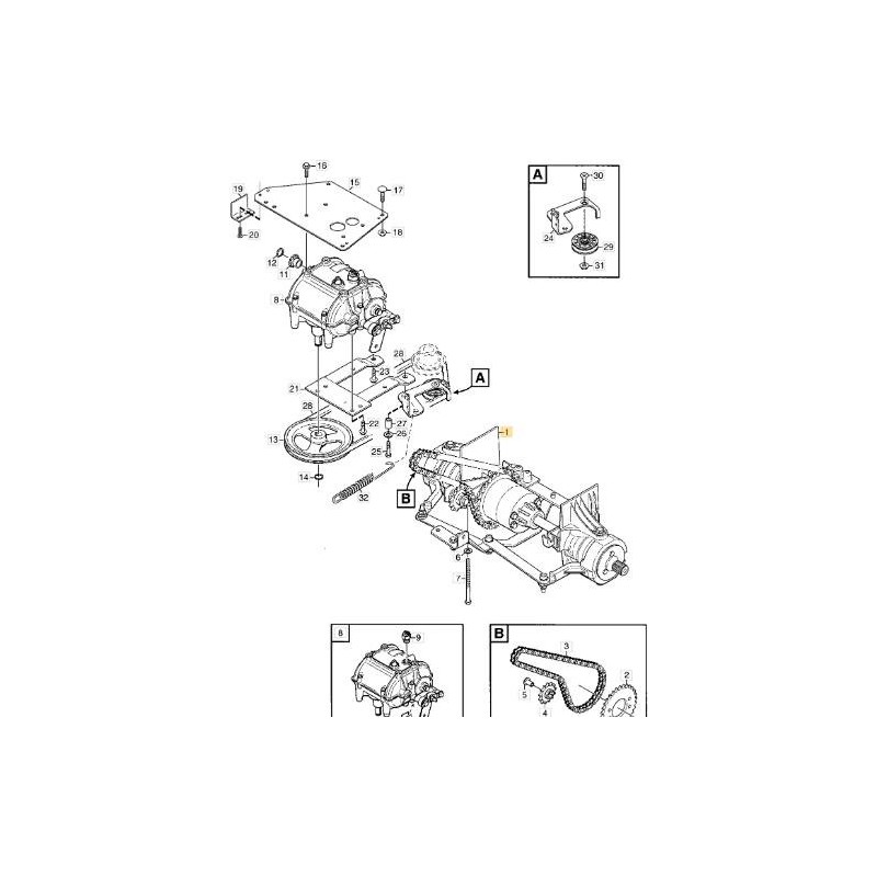 REAR AXLE ORIGINAL KIT STIGA - 1134-6650-01