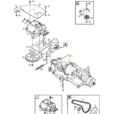 REAR AXLE ORIGINAL KIT STIGA - 1134-6650-01 | Newgardenstore.eu